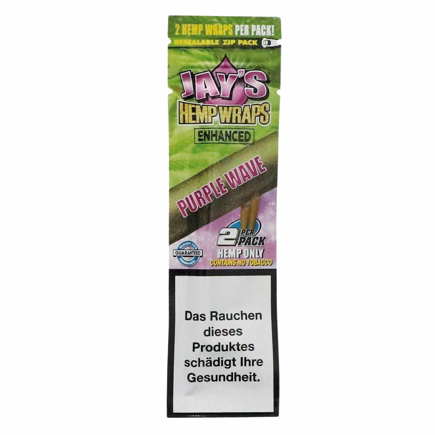 Juicy Jay’s Hemp Wraps – Purple Wave mit Traubenaroma in wiederverschließbarer Verpackung