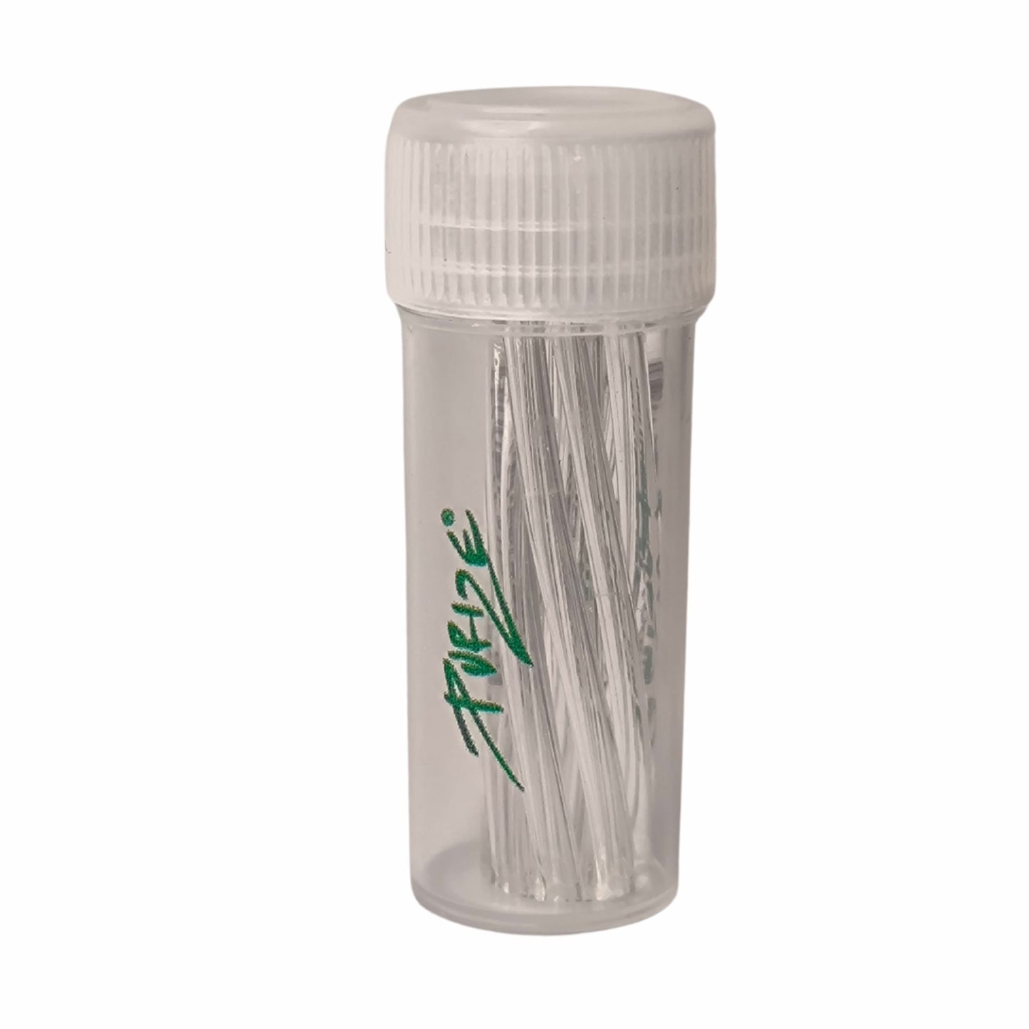 PURIZE® Spiral-Glasfilter 9 mm – Glasfilter mit grünem Logo-Aufdruck und Spiralstruktur