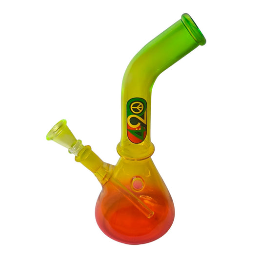 Rasta Glasbong 23 cm – Bong mit 14,5 Schliff im bunten Design